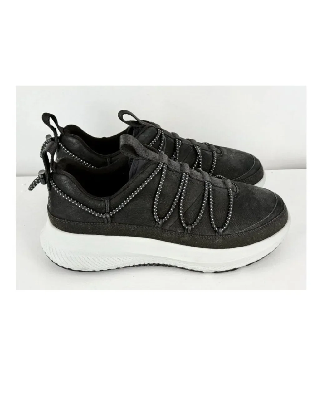 Men's 10 - UGG CA78 Heritage Trainer Nubuck Slip-On Sneaker - Black